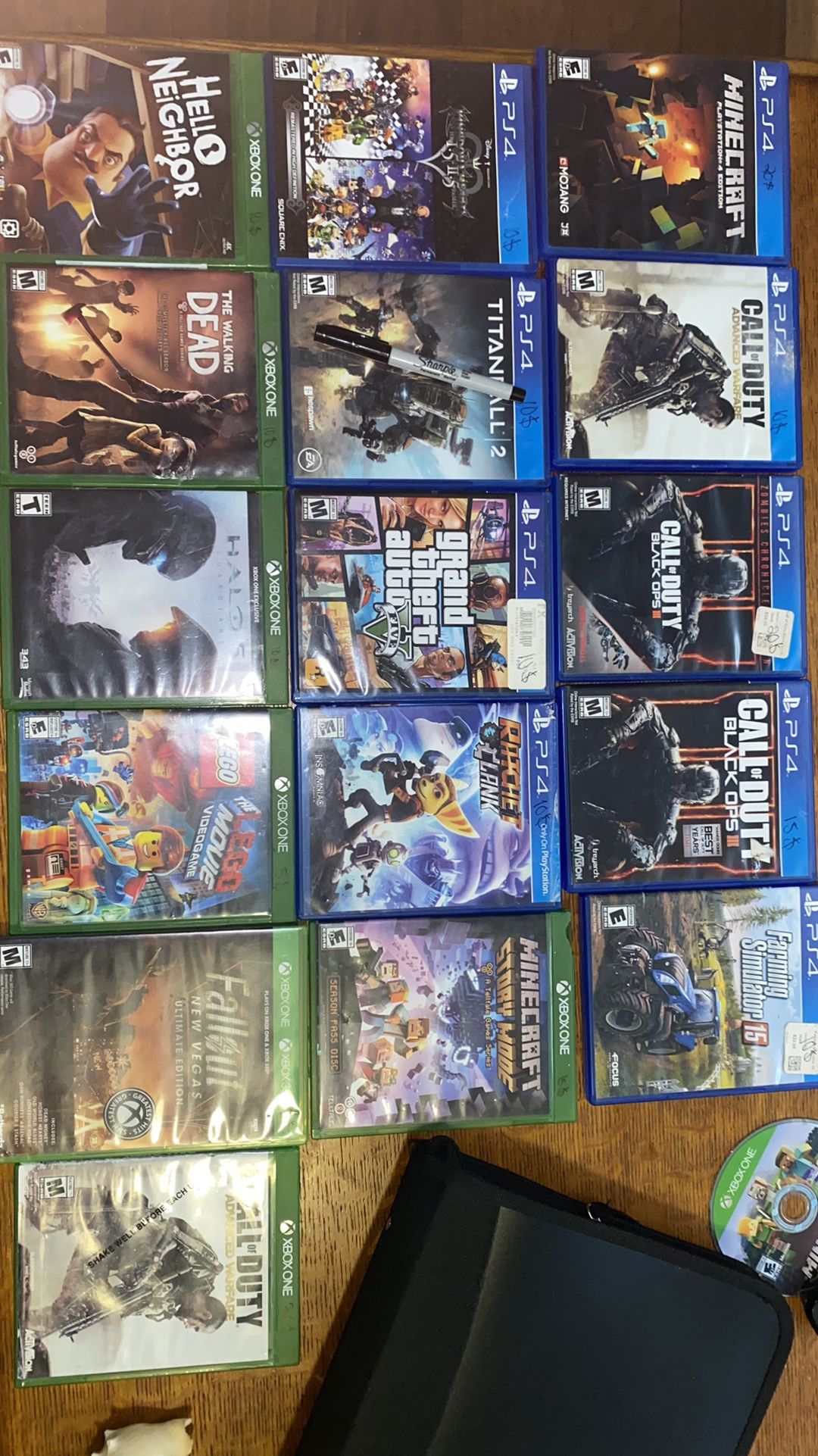 PS4 & XBOX video Games 