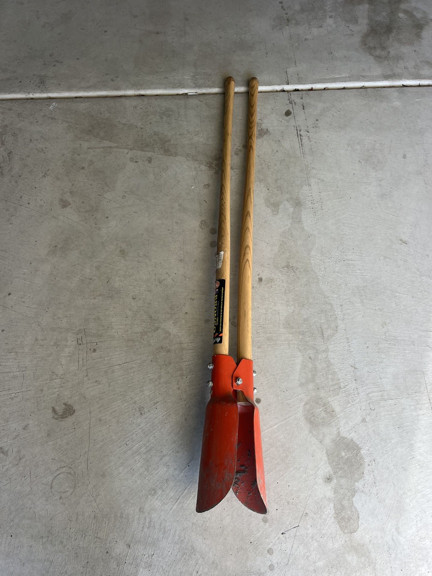 Bronco Post Hole Digging Tool Wood/steel