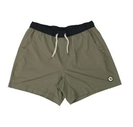Vuori Kore Shorts Mens XL Khaki 5” Inseam Lined Gym Running Training Beach V367