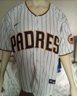 New San Diego Padres Xander Bogaerts Pinstripe Home Jersey Men 44/L
