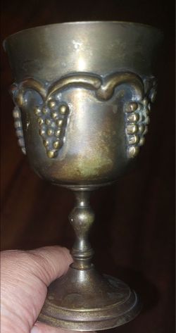 Grapevine Silver Chalice or Goblet