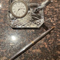 Waterford Crystal Clock Pen Set