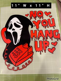 2 SHEETS GHOSTFACE SCREAM DTF TRANSFER SHEETS 