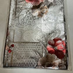 Heavy Duty Vinyl Tablecloth Waterproof Oil-Proof Square PVC Table Cloth 54x79x1 Inch