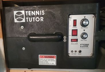 Tennis Tutor Model 2 - Tennis Ball Machine - New Batteries Installed