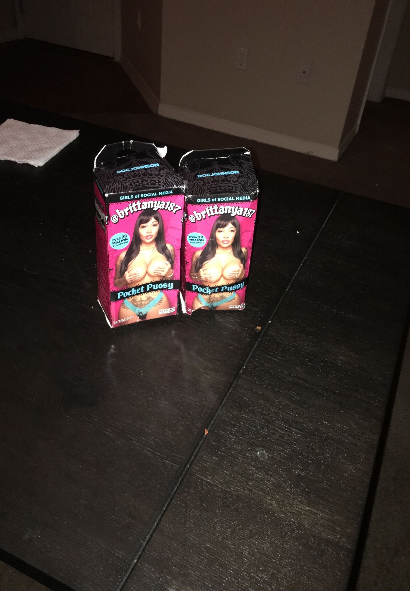 Brand new pocket pussy package arrived damaged that’s why the box is like that