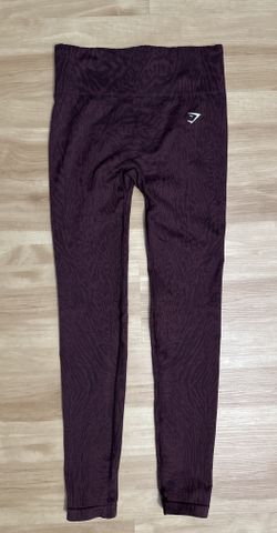 Gymshark Adapt Animal Seamless Leggings (Women’s XS) Maroon