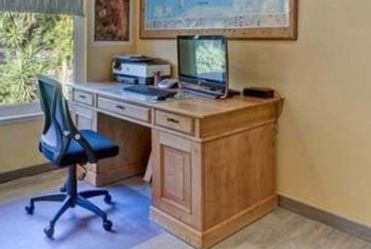 Computer desk complete wood