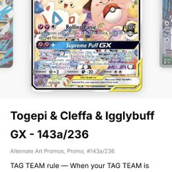 Togepi & Cleffa & Igglybuff GX  -143a/126