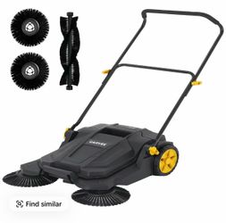 Garvee Upgraded 26 Inch Hand Push Floor Sweeper