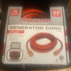 30 Amp Generator Cord New In The Box
