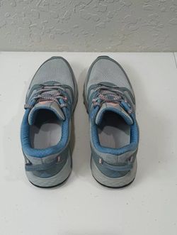 Women's Skechers Goga plus dark gray and turquoise blue size 9