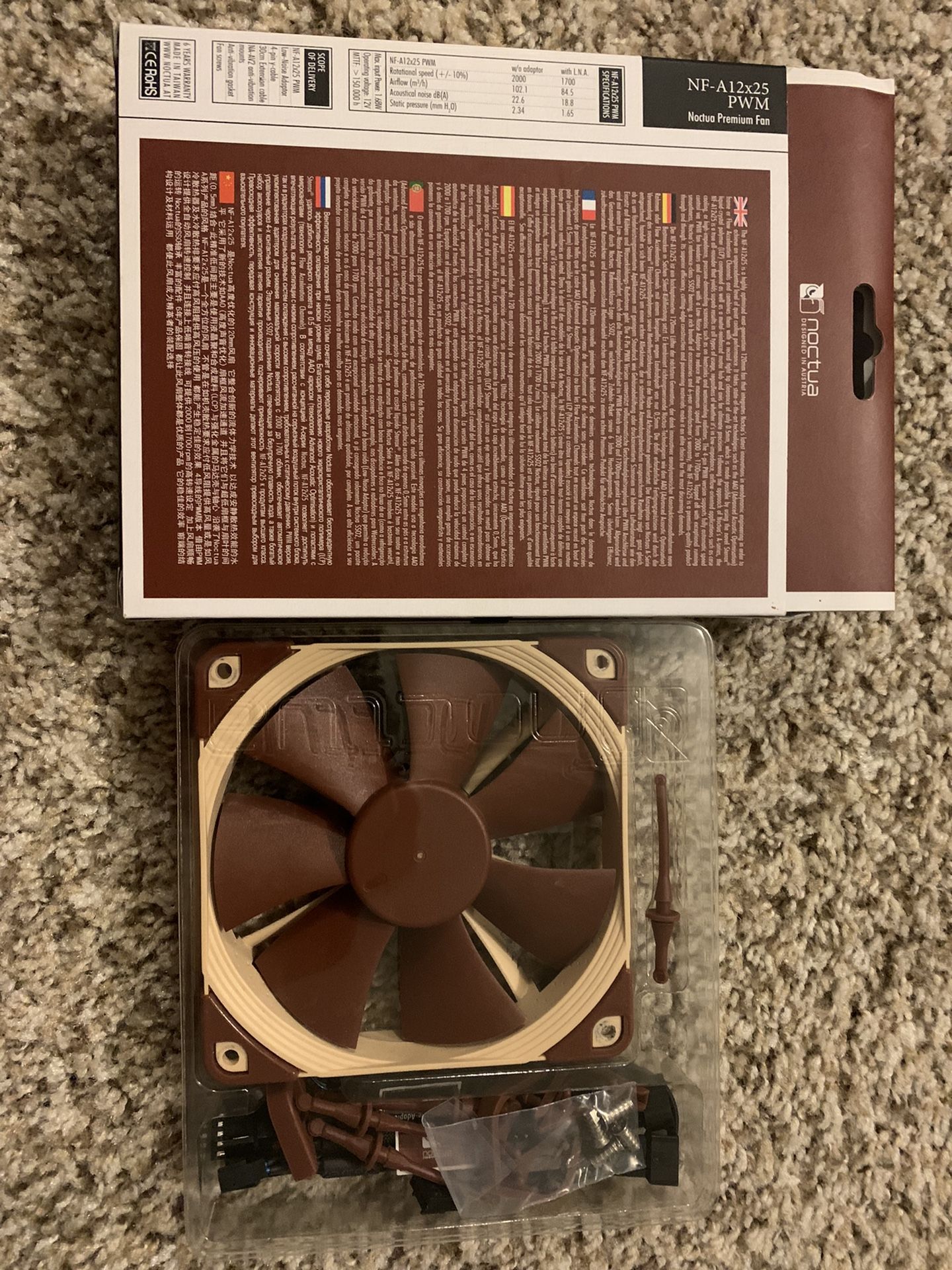 Single Desktop Computer Case Fan