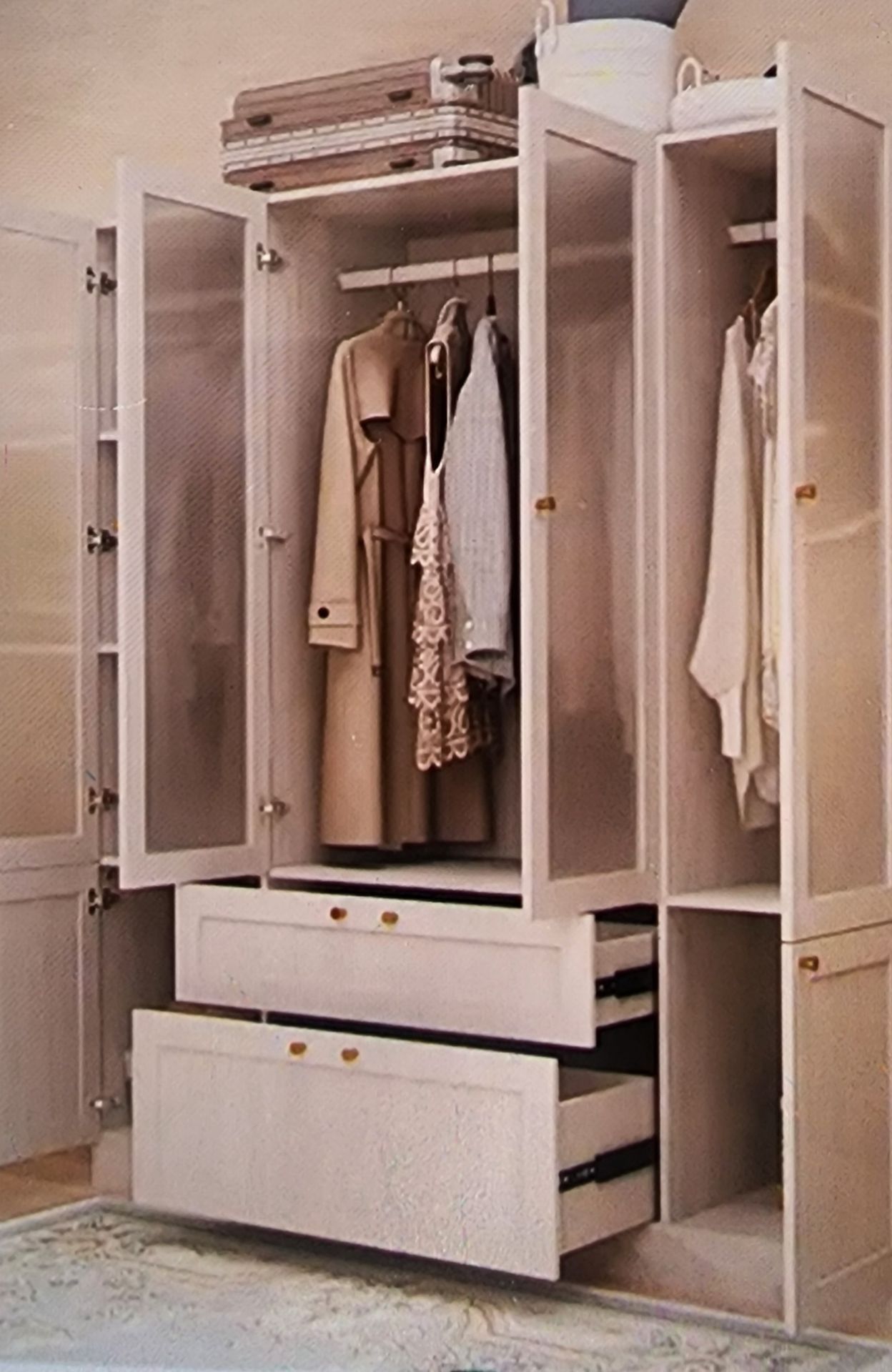 Bedroom closet organizer