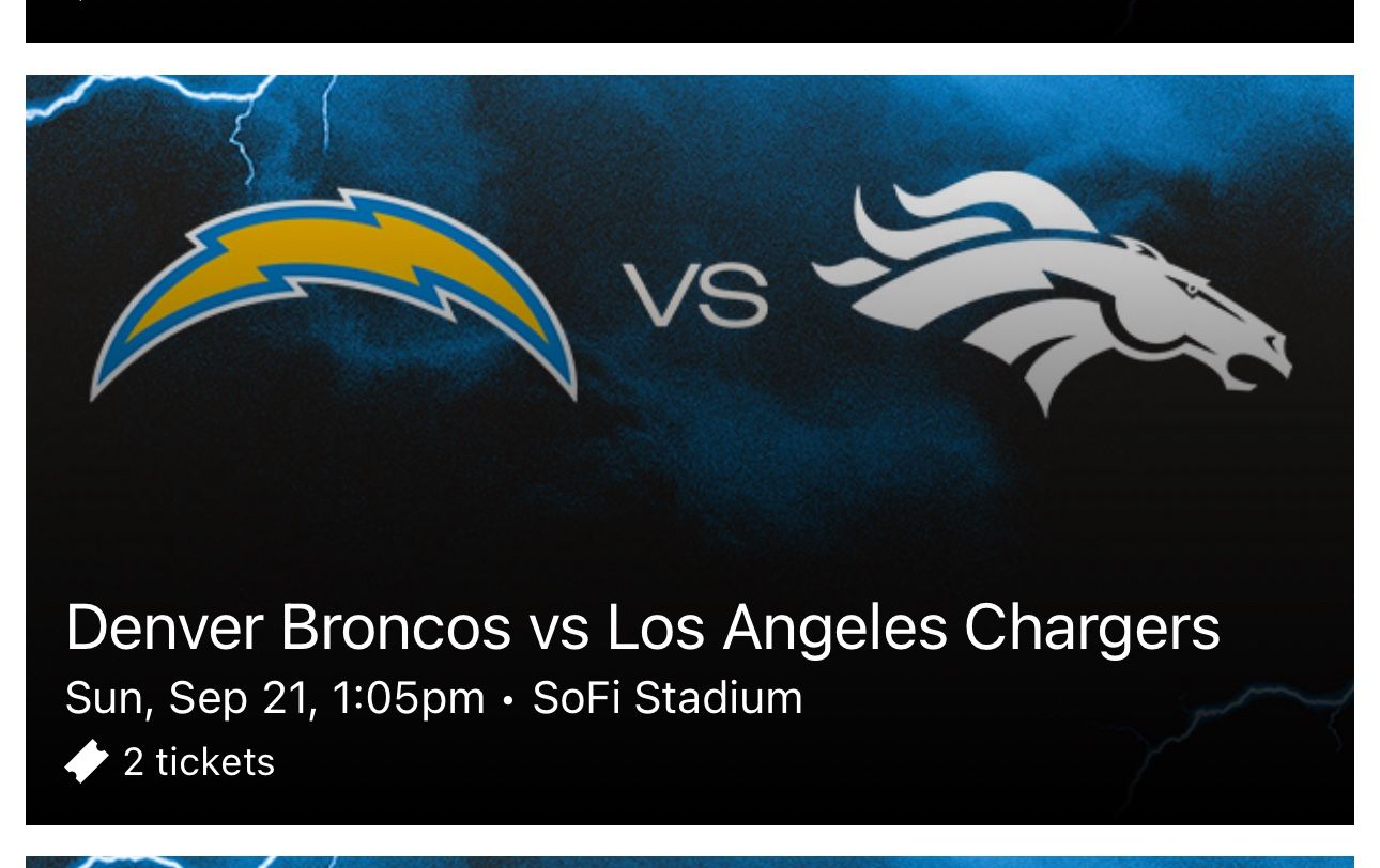 Los Angeles chargers vs Denver Broncos section 332