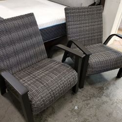 New pair of outdoor patio furniture club chairs tax included delivery available
