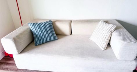 Sleeper Sofa Bed King Size, beige Sofa cama para dos-tres personas