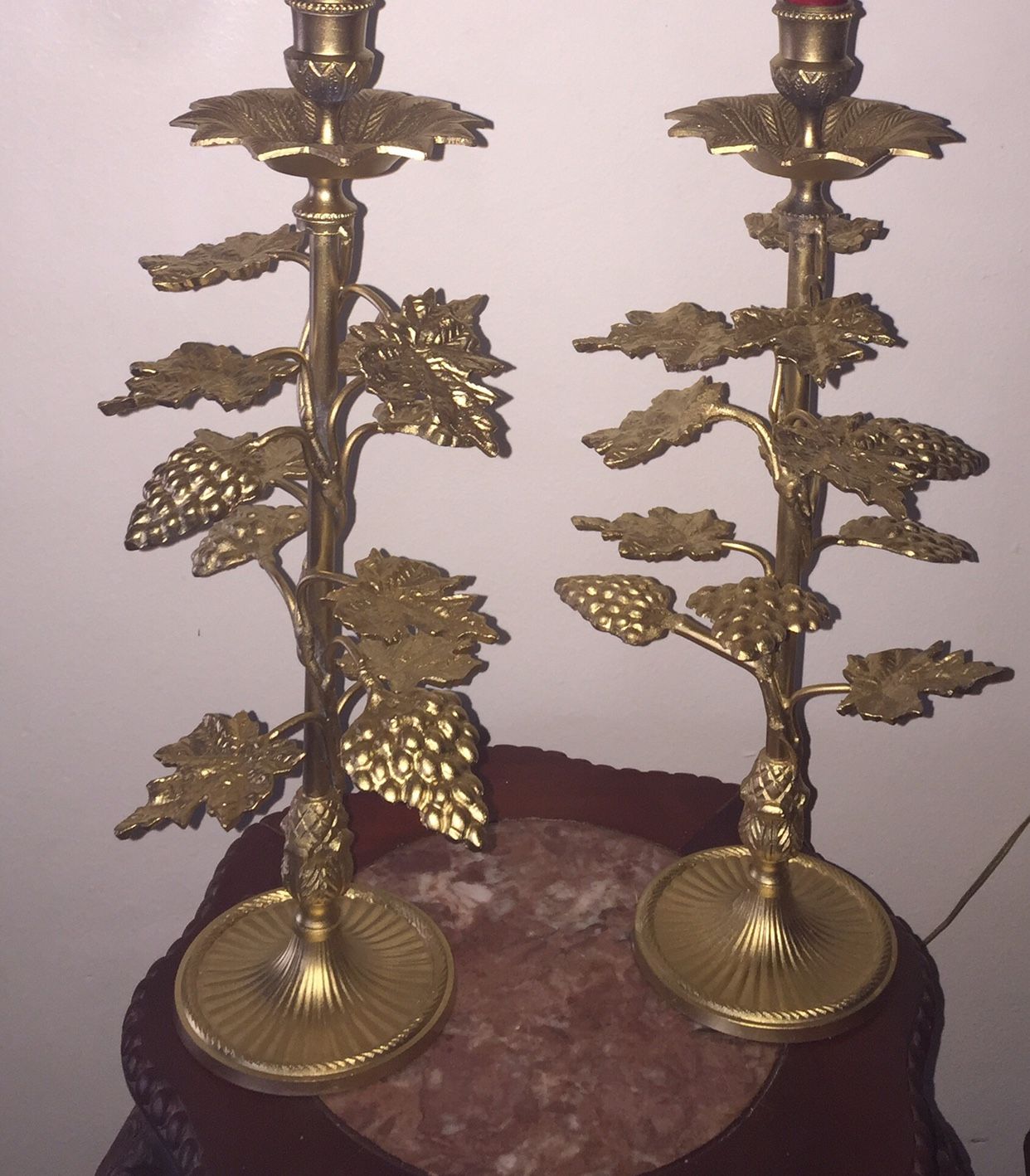 Beautiful Antique Candelabra Set Metal $25 the Candle Not included