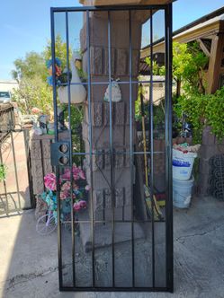 Black Steel Security Door 32x80 | Puerta De Seguridad