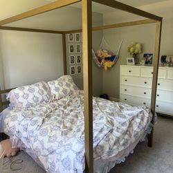 Bed Frame (full size)  & Dresser 