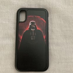 Disneytech Custom Star Wars Darth Vader Red and Black Phone Case for Iphone X with Interchangable back