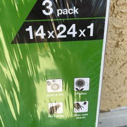 A/C Filter, 3 Pack HDX Dust & Pollen Pleated Air Filter, $19
