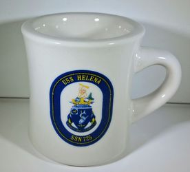 MugVintage USS Helena SSN‑725 Navy Submarine Mug – World Ultima Heavy Dinerware