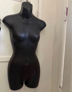 Black Female Torso Mannequin Display Form