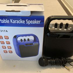 Karaoke Machine bluetooth Speaker with Microphone