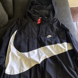 Vintage Retro Men's Nike Sportswear Anorak HALF-ZIP JACKET Size: Large