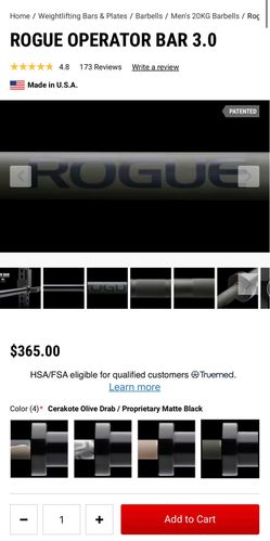 Rogue operator bar 3.0