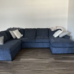 Brand New Blue Large Sectional