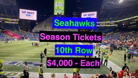 Seahawks Season Tickets Bears Chiefs Patriots Rams