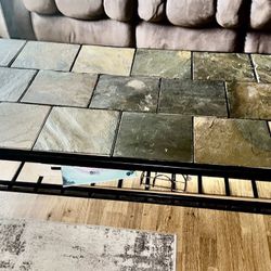 Beautiful Stone, Heavy Coffee Table Set, With Two End Tables