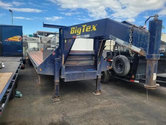 2008 Big Tex Trailers Big Tex 102X36 Flat Deck Gooseneck Equipment Trailer 25,900# Gvw