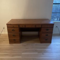 Wood Desk - Colonial Revival Style 