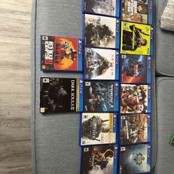 PS4 games in excellent condition