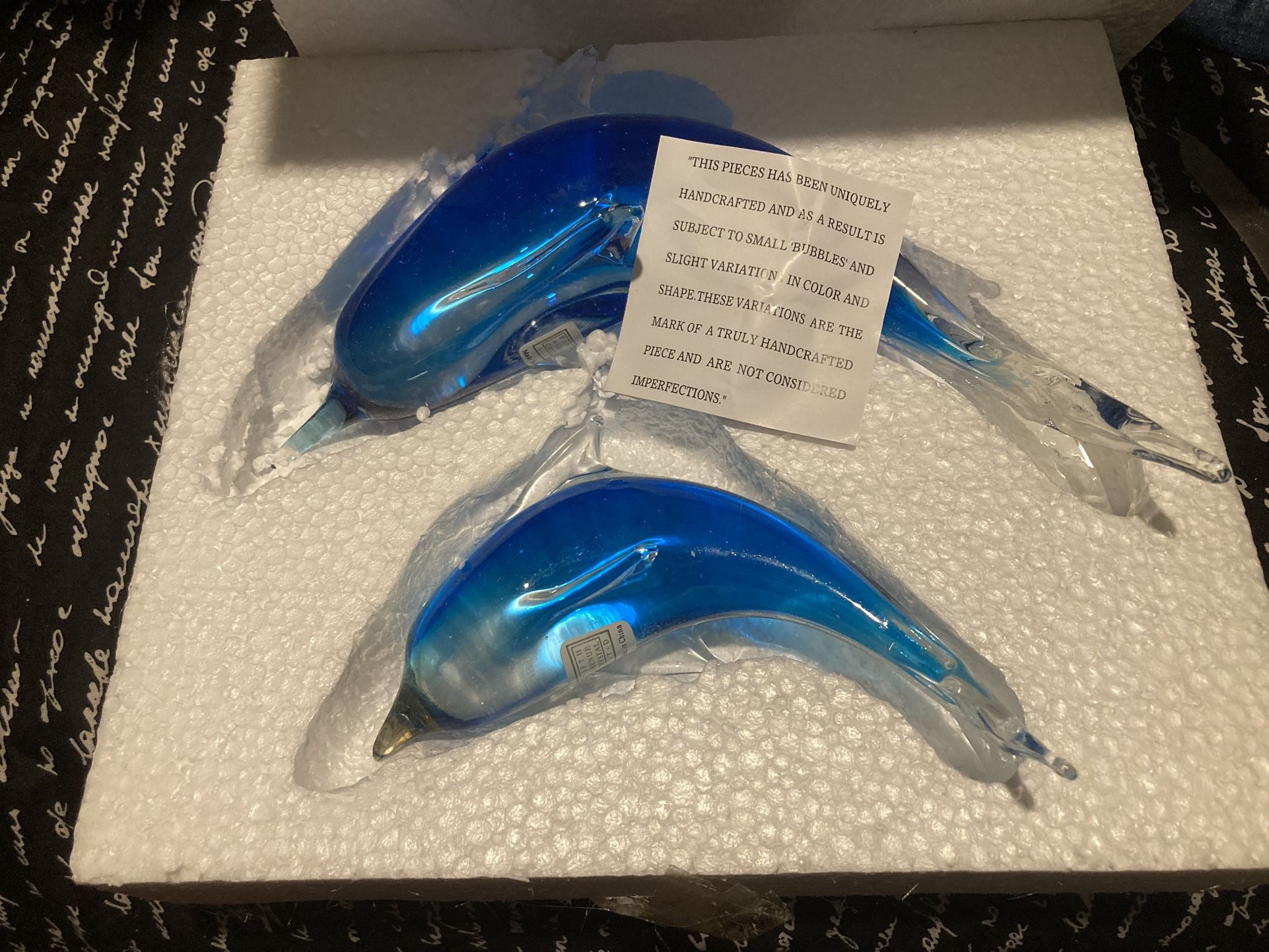 Glass Crystal Dolphins