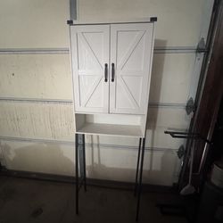 Over the toilet shelf