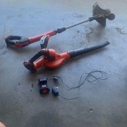 Black & Decker 20 V blower weedeater