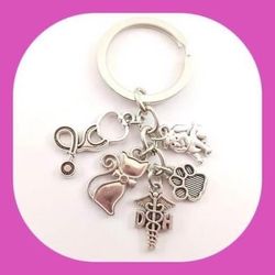 New Veterinary Dog/Cat 🐈‍⬛ technician Rescue Animal Lover Keychain   Perfect 🎁 Gift