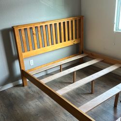 Queen Size Real Wood Bedframe