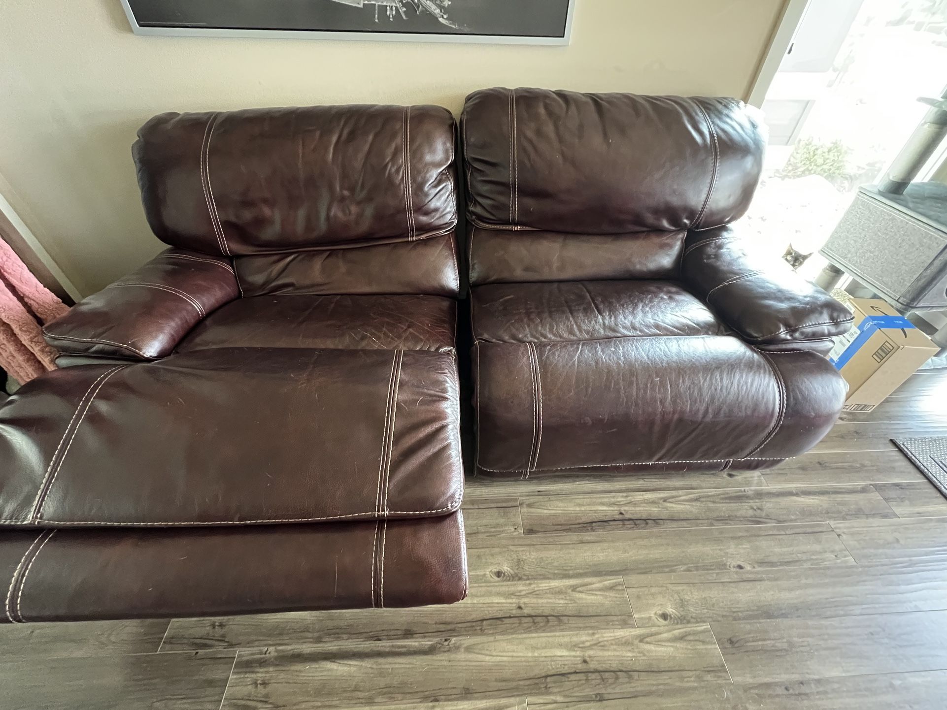 Free Leather Reclining Couch