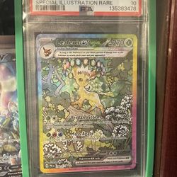 Prismatic PSA 10 Leafeon 144/131 Pokemon 