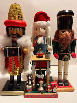 Three nut crackers $5