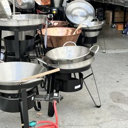 Cazo De Accero I De Cobre Con Vase I Quemador En Especial, Ollas Caserolas, Palas, Vaporas En Especial
