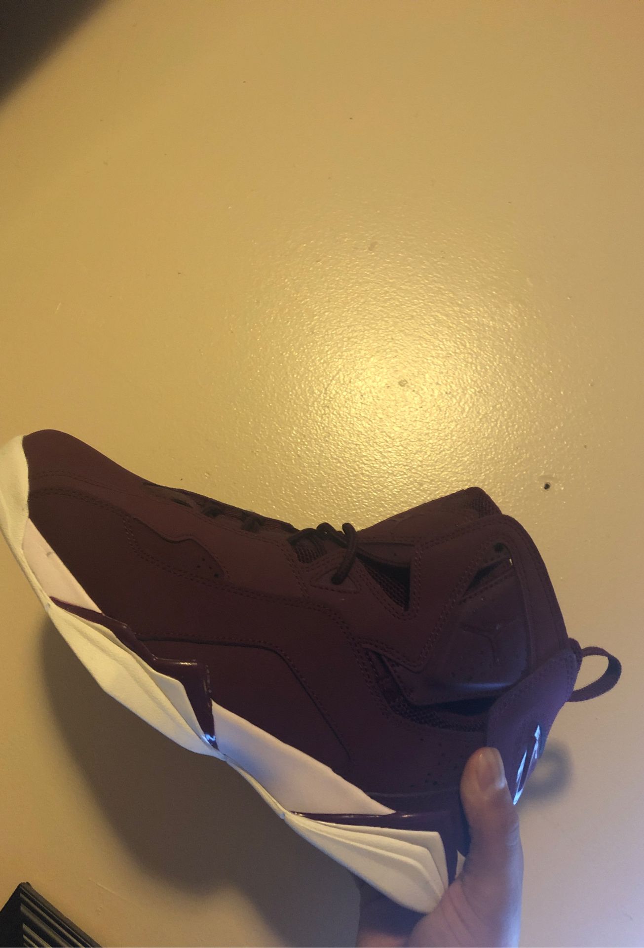 Jordan’s burgundy