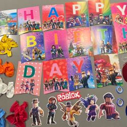 Roblox Party Decoration Set 45pc Set New