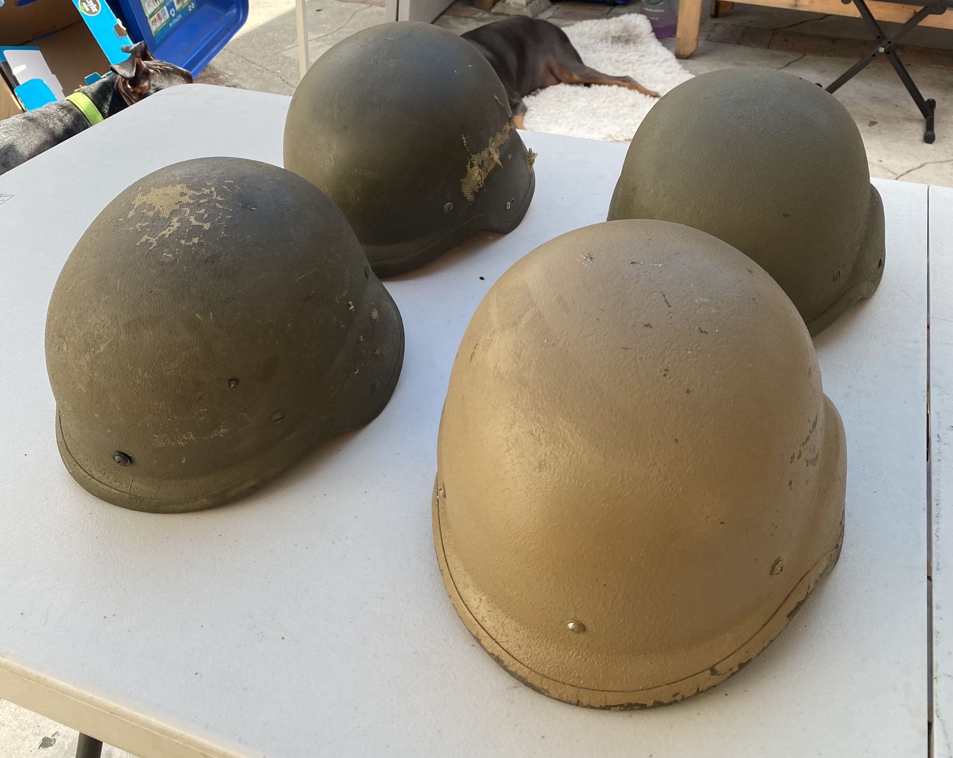 PASTG Ballistic Military Helmets - qty 4