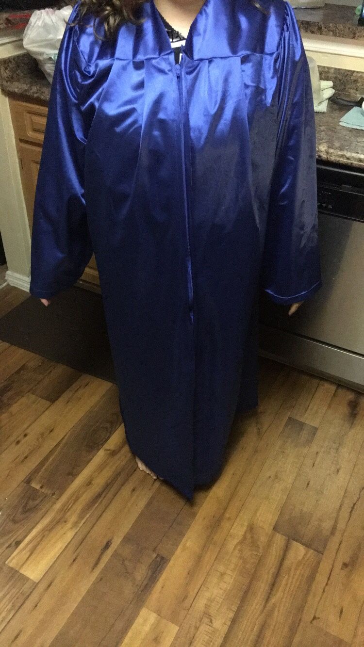 Blue Graduation Gown